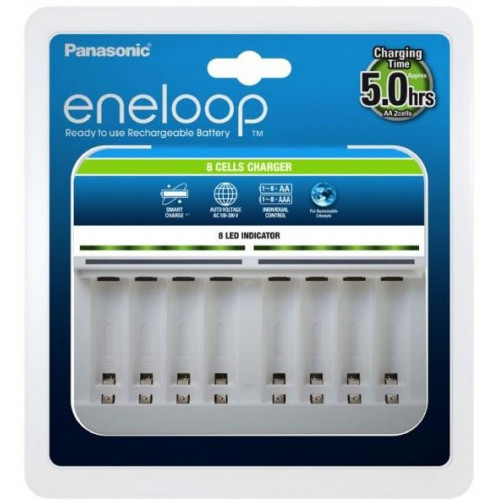 Panasonic Eneloop BQ-CC63 Advanced Charger - зарядное устройство на 8 каналов для АА/ААА аккумуляторов