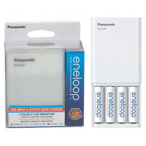 Panasonic Eneloop BQ-CC87 - повербанк та зарядний пристрій для АА/ААА акумуляторів