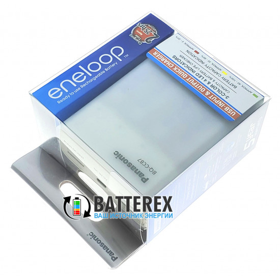 Зарядний пристрій- повербанк Panasonic Eneloop BQ-CC87 + 4 акумулятори AA Panasonic Eneloop 2000mah