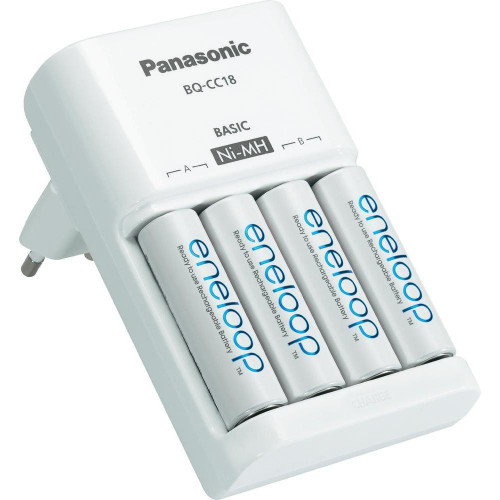 Фирменный комплект Panasonic Eneloop BQ-CC51E Basic Charger Kit: зарядное устройство + 4 аккумулятора AA Panasonic Eneloop 2000mah