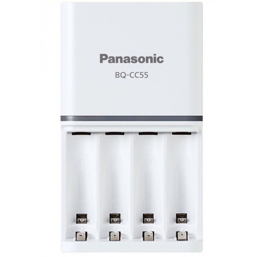 Фирменный комплект Panasonic Eneloop BQ-CC55E Smart&Quick Kit: быстрое зарядное устройство + 4 аккумулятора AA Panasonic Eneloop 2000mah
