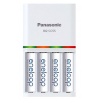 Фирменный комплект Panasonic Eneloop BQ-CC55E Smart&Quick Kit: быстрое зарядное устройство + 4 аккумулятора AA Panasonic Eneloop 2000mah