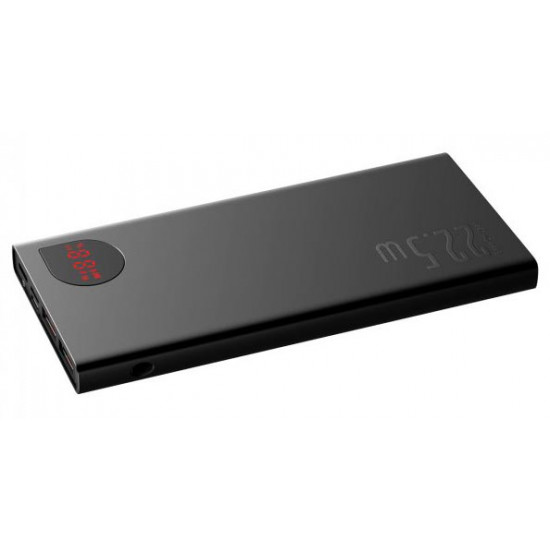 Повербанк із швидким зарядом Baseus Adaman PPIMDA-B0A Metal Black 10000mAh 22.5W - колір чорний