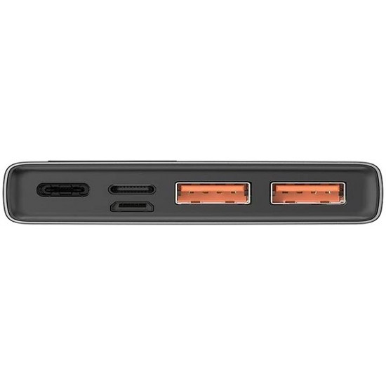 Повербанк із швидким зарядом Baseus Adaman PPIMDA-B0A Metal Black 10000mAh 22.5W - колір чорний