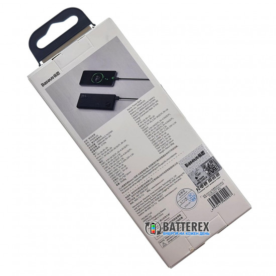 Повербанк із швидким зарядом Baseus Adaman PPIMDA-B0A Metal Black 10000mAh 22.5W - колір чорний