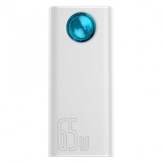 Потужний повербанк Baseus Amblight PPLG-A02 30000mAh 65W White із швидким зарядом