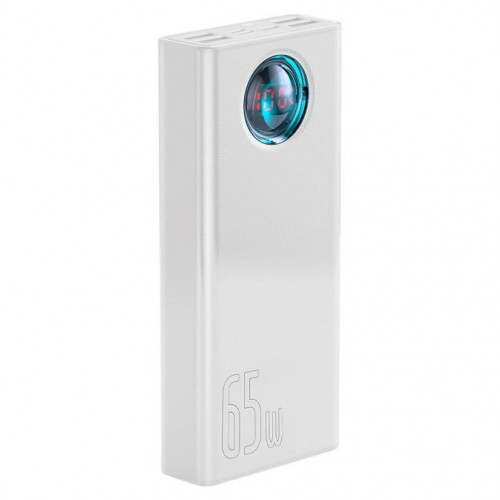 Повербанк Baseus Amblight PPLG-A02 30000mAh 65W White - швидкий заряд QC 3.0 и PD - підходить для ноутбуків