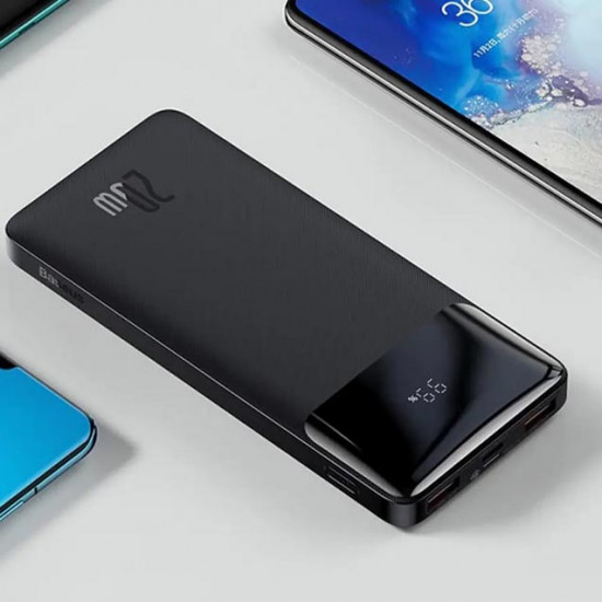 Повербанк Bipow PPDML-L01 20W 10000mAh із швидким зарядом Quick Charge 3.0 и PD 18W - колір чорний
