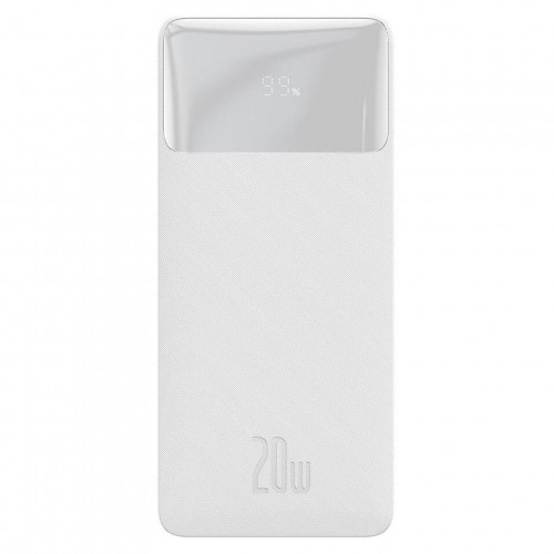 Повербанк Baseus Bipow PPDML-L02 10000mAh 20W White з функціями швидкого заряду QC 3.0 и PD