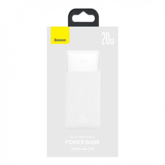Повербанк Bipow PPDML-N02 20W 30000mAh із швидким зарядом Quick Charge 3.0 и PD 18W