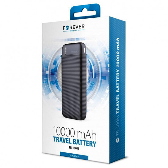 Повербанк Forever TB-100M 10000mAh на 2 порти USB 5V 2.1A