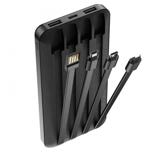 Повербанк Forever Travel Battery TB-411 10000mAh на 2 порта USB 5V 2A із вбудованими кабелями