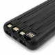 Повербанк Forever TB-411 10000mAh із вбудованими кабелями USB, microUSB, Type-C та Lightning