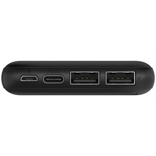 Повербанк Goobay 10000mAh 10.5W на 2 порти USB 5V 2.1A із індикацією заряду у відсотках