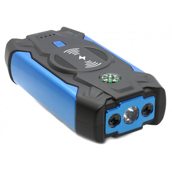 Пусковий пристрій для автомобіля - повербанк Car Jump Starter Power Bank HQ-Tech High-Power 39800mAh Blue