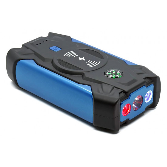 Пусковий пристрій для автомобіля - повербанк Car Jump Starter Power Bank HQ-Tech High-Power 39800mAh Blue