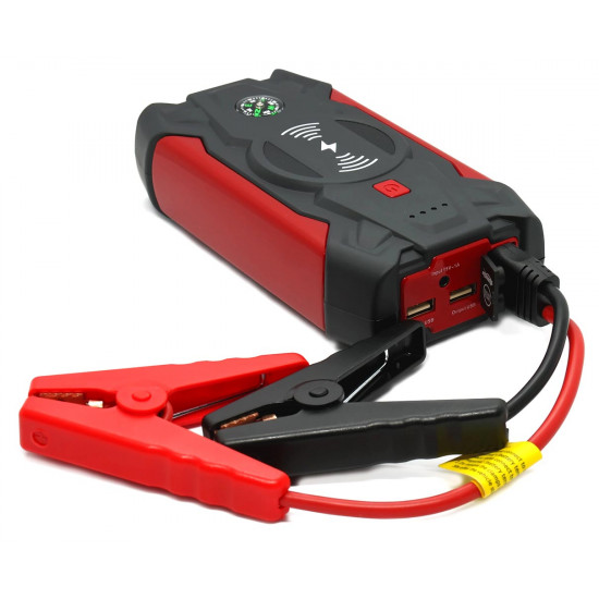Пусковий пристрій для автомобіля - повербанк Car Jump Starter Power Bank HQ-Tech High-Power 39800mAh Red