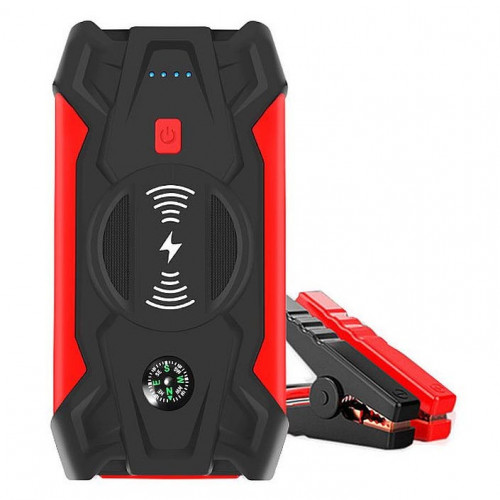 HQ-Tech High-Power 39800mAh Red - пусковий пристрій для автомобіля із функциями повербанка, бездротової зарядки та ліхтариком