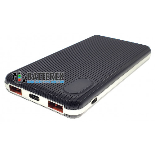 Повербанк PowerBank HQ-Tech 5508QC 10000mah чёрный с поддержкой быстрого заряда QuickCharge 3.0