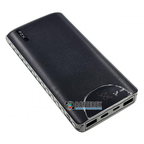Повербанк PXZ V20 20000mah 5V 3A чёрный + чехол Extradigital в подарок