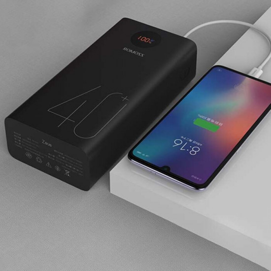 Повербанк Romoss Zeus PEA40 40000mAh 18W із швидким зарядом Quick Charge 3.0 и PD 18W