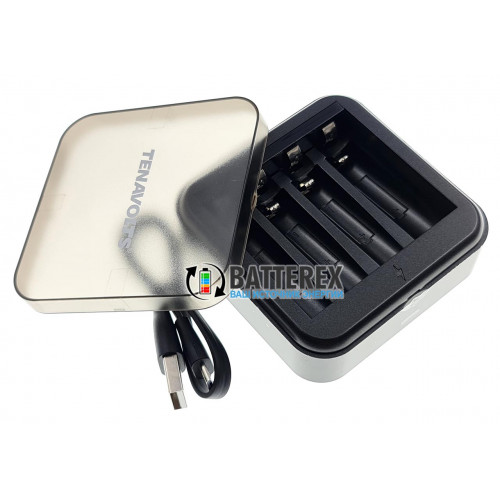 Tenavolts TS-C4 - зарядное устройство для литиевых Li-ion аккумуляторов АА/AAA 1.5V на 4 канала