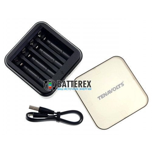 Tenavolts TS-C4 - зарядное устройство для литиевых Li-ion аккумуляторов АА/AAA 1.5V на 4 канала