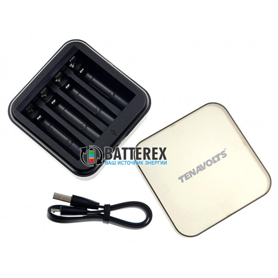 Зарядное устройство Tenavolts TS-C4 для литиевых Li-ion аккумуляторов АА и AAA 1.5V на 4 канала