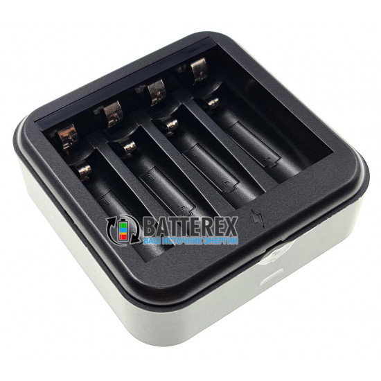 Зарядний пристрій Tenavolts TS-C4 на 4 AA та AAA Li-ion + 4 акумулятори AAA Li-ion Tenavolts 1110mWh 1.5V