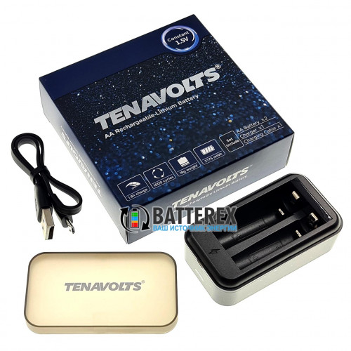 Tenavolts TS-C3 - зарядное устройство на 2 аккумуляторов Li-ion АА/AAA 1,5V