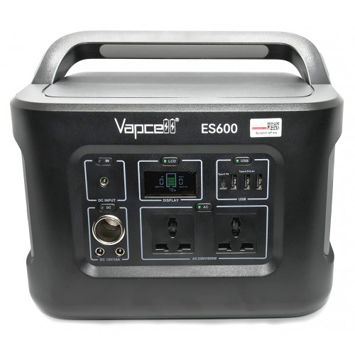 Vapcell ES600 - портативна зарядна станція 622Wh 600W 28800mAh