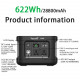 Зарядна станція Vapcell ES600 622Wh 600W 28800mAh