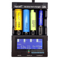 Vapcell S4 Plus v2.0 - продвинутое зарядное устройство для Ni-MH и Li-ion аккумуляторов - гарантия 12 месяцев