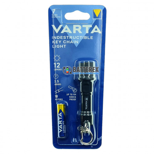 Varta Indestructible LED Key Chain Light 16701 - протиударний водозахищенний ліхтар-брелок  + батарейка AAA Varta