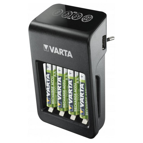VARTA LCD Plug Charger Plus + 4 AA Varta 2100mah - фирменный набор зарядное устрайство + 4 аккумулятора АА