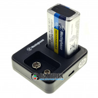 Westinghouse WBC-012-DB - 2х-канальное USB зарядное устройство для аккумуляторов Крона Li-ion