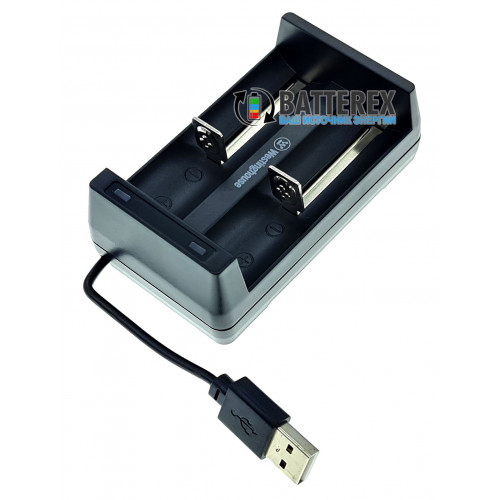 Westinghouse WBC-006-CB - зарядное устройство на 2 аккумулятора Li-Ion со встроенным USB-кабелем