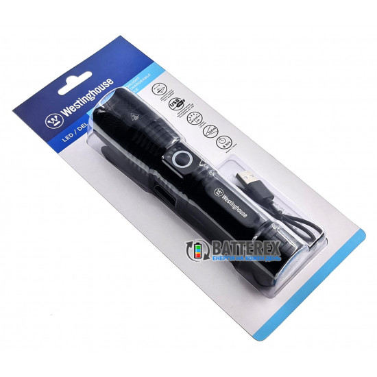 Ліхтар ручний Westinghouse WF393-TB + акумулятор 18650 2000mah в комплекті