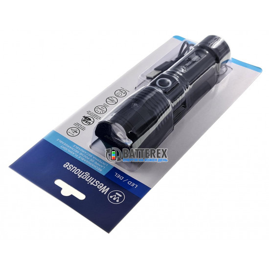 Ліхтар ручний Westinghouse WF393-TB + акумулятор 18650 2000mah в комплекті