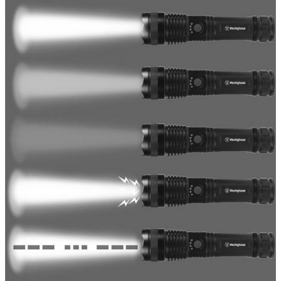 Ліхтар ручний Westinghouse WF393-TB + акумулятор 18650 2000mah в комплекті