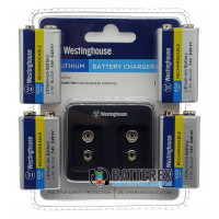 Зарядное устройство Westinghouse WBC-012-DB + 4 аккумулятора Крона Li-ion Westinghouse 600mah