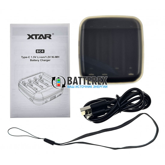 Зарядний пристрій XTAR BC4 для AA/AAA Li-ion 1.5V та NiMH 1.2V 