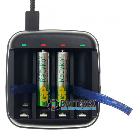 Зарядний пристрій XTAR BC4 для AA/AAA Li-ion 1.5V та NiMH 1.2V 