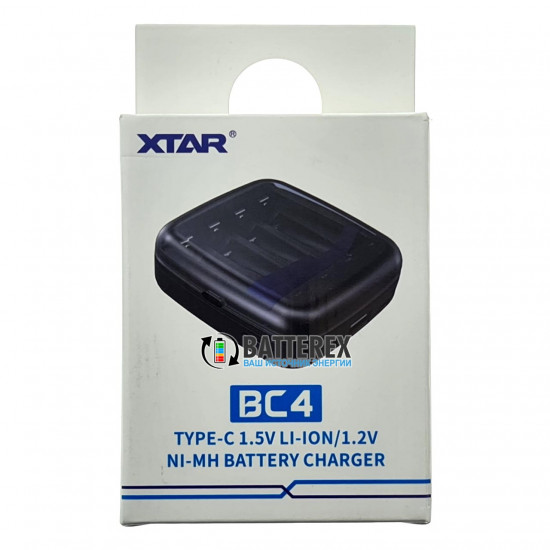Зарядний пристрій XTAR BC4 для AA/AAA Li-ion 1.5V та NiMH 1.2V 