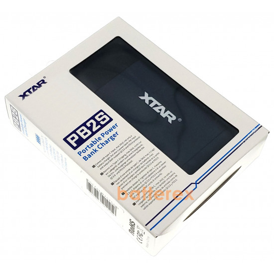 Повербанк XTAR PB2S Black на 2 акумулятори 18650/20700/21700