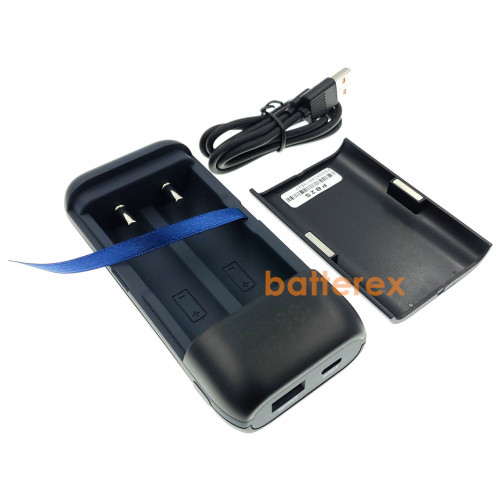 XTAR PB2S Black - повербанк на 2 акумулятори 18650/20700/21700 з функцією швидкого заряду QuickCharge
