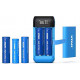 Повербанк XTAR PB2S Blue на 2 акумулятори 18650/20700/21700