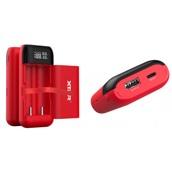 Повербанк XTAR PB2S Red на 2 акумулятори 18650/20700/21700