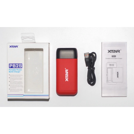 Повербанк XTAR PB2S Red на 2 акумулятори 18650/20700/21700