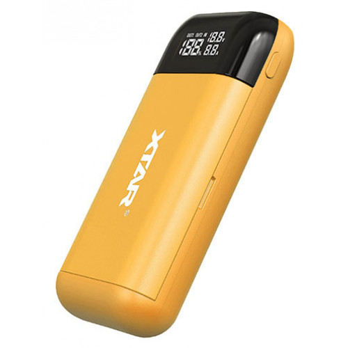 XTAR PB2S Yellow - повербанк на 2 акумулятори 18650/20700/21700 з функцією швидкого заряду QuickCharge